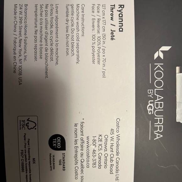 NEW Koolaburra by UGG Ryanna Throw  Solid White Super soft blanket - Picture 3 of 3